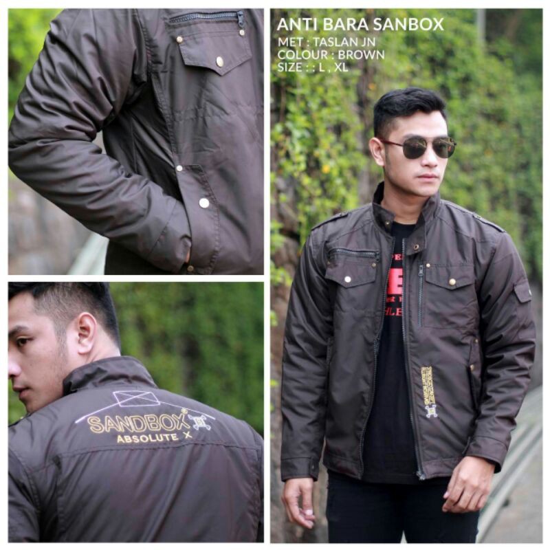 JAKET PRIA- JAKET PARASUT SANDBOX ANTI BARA
