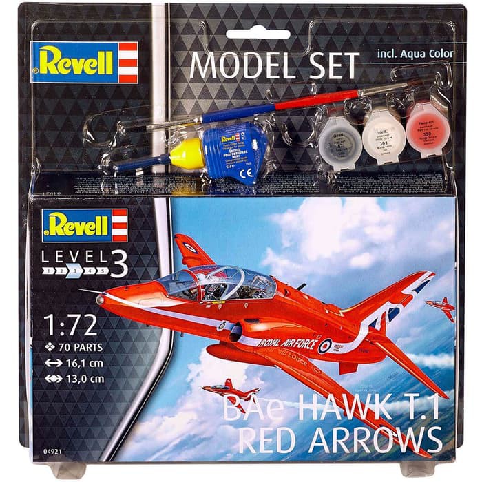 Revell Model Set BAe Hawk T.1 Red Arrow-niveau 3/1 échelle 72 
