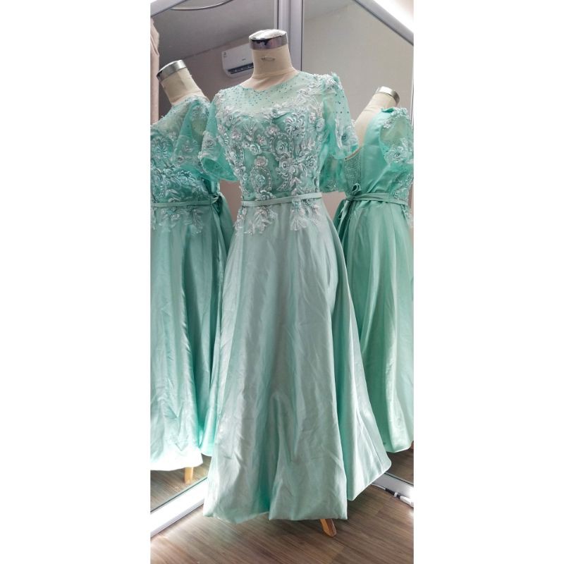 [GRATIS ONGKIR] Gaun  pesta tosca 05 (big size) /gaun pesta second / gaun pesta preloved