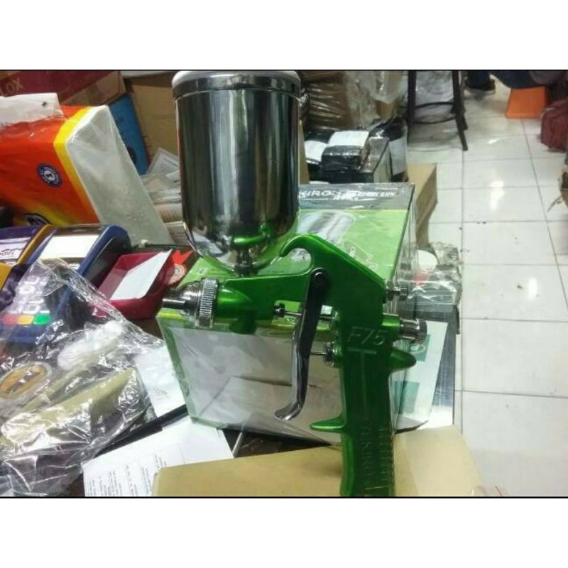 SPRAY GUN TEKIRO F75 TABUNG ATAS AIR SPRAY GUN TEKIRO F 75 ALAT CAT SEMPROT TEKIRO