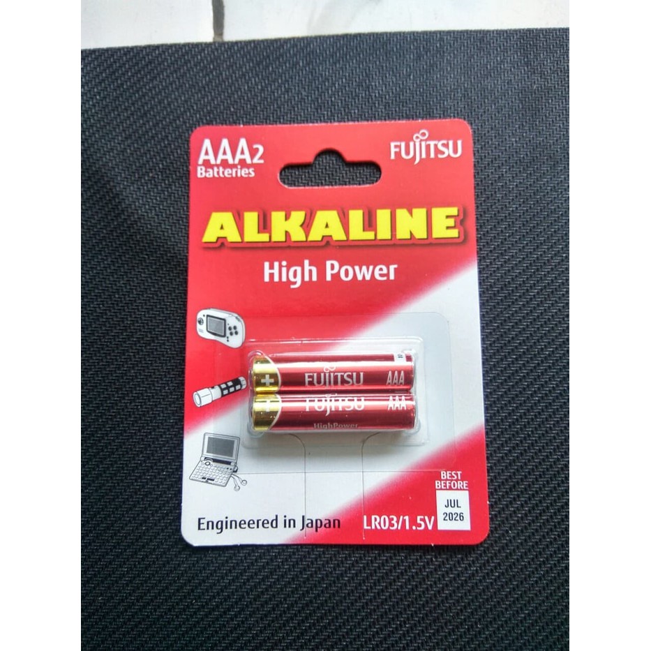 BATERAI FUJITSU ALKALINE AAA Original - Battery Fujitsu Alkaline 3A AAA Original