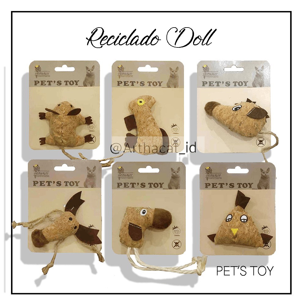 Mainan Kucing Arthacat - Reciclado Doll Series 6 PCS