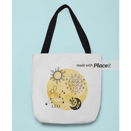 Leo Sun Zodiac Constellation Tote Bag