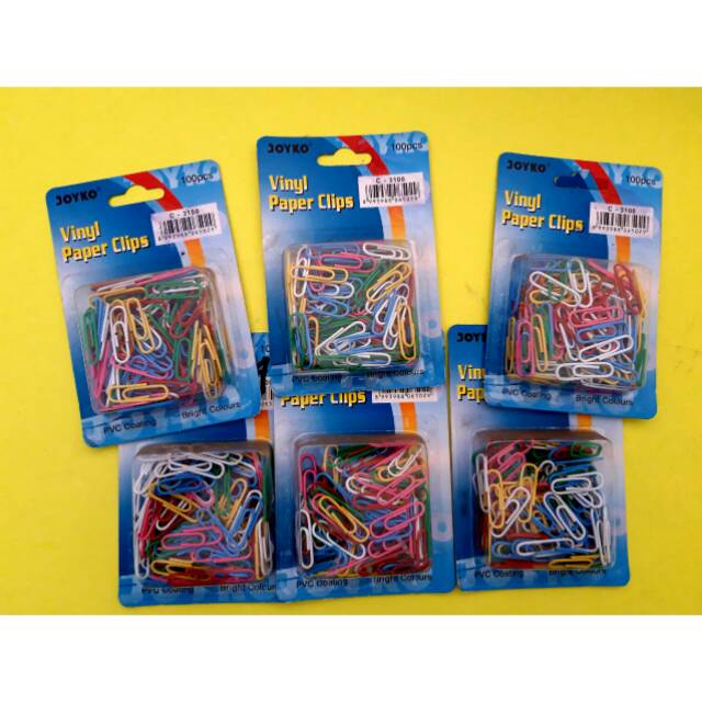 

Clip Joyko warna-warni penjepit kertas