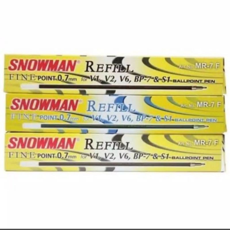 

Isi Refill Bolpen Pulpen SNOWMAN V1, V2, V6, BP-7, S1