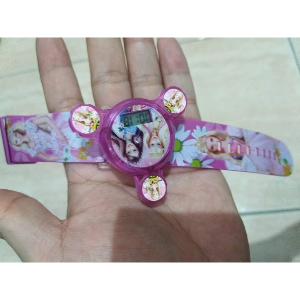 jam tangan anak karakter karton model spinner