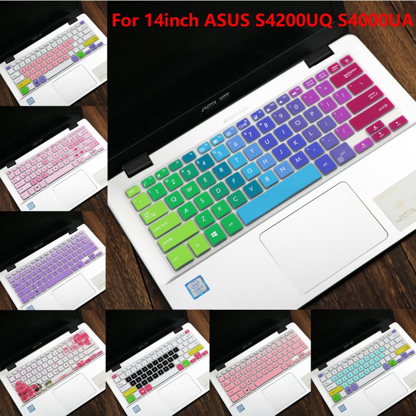 For 14inch ASUS S4200UQ S4000UA Soft Ultra-thin Silicone Laptop Keyboard Cover Protector