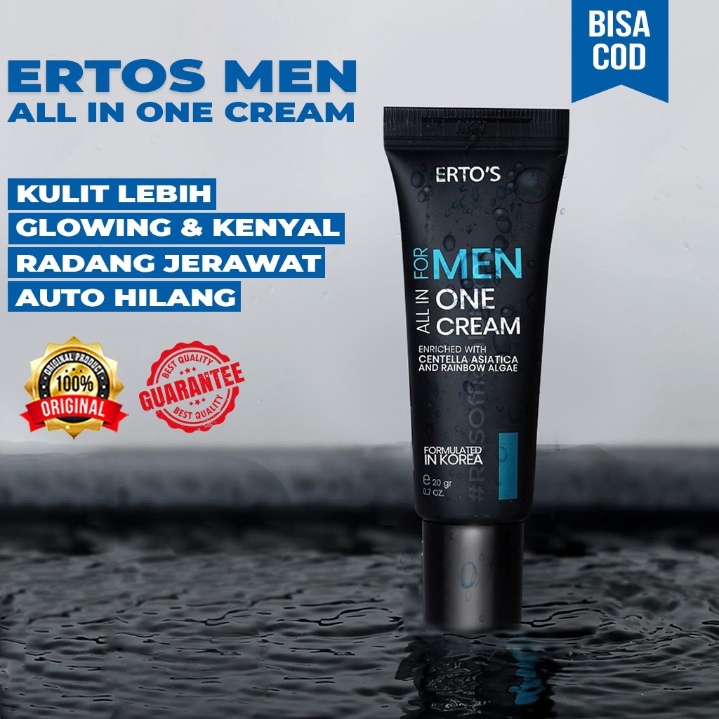 ERTOS ALL IN ONE CREAM FOR MEN KRIM PEMUTIH WAJAH PRIA SKINCARE