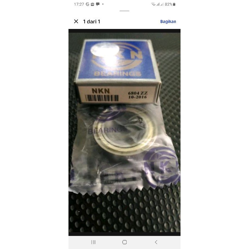 Ball bearing 6804 ZZ NKN