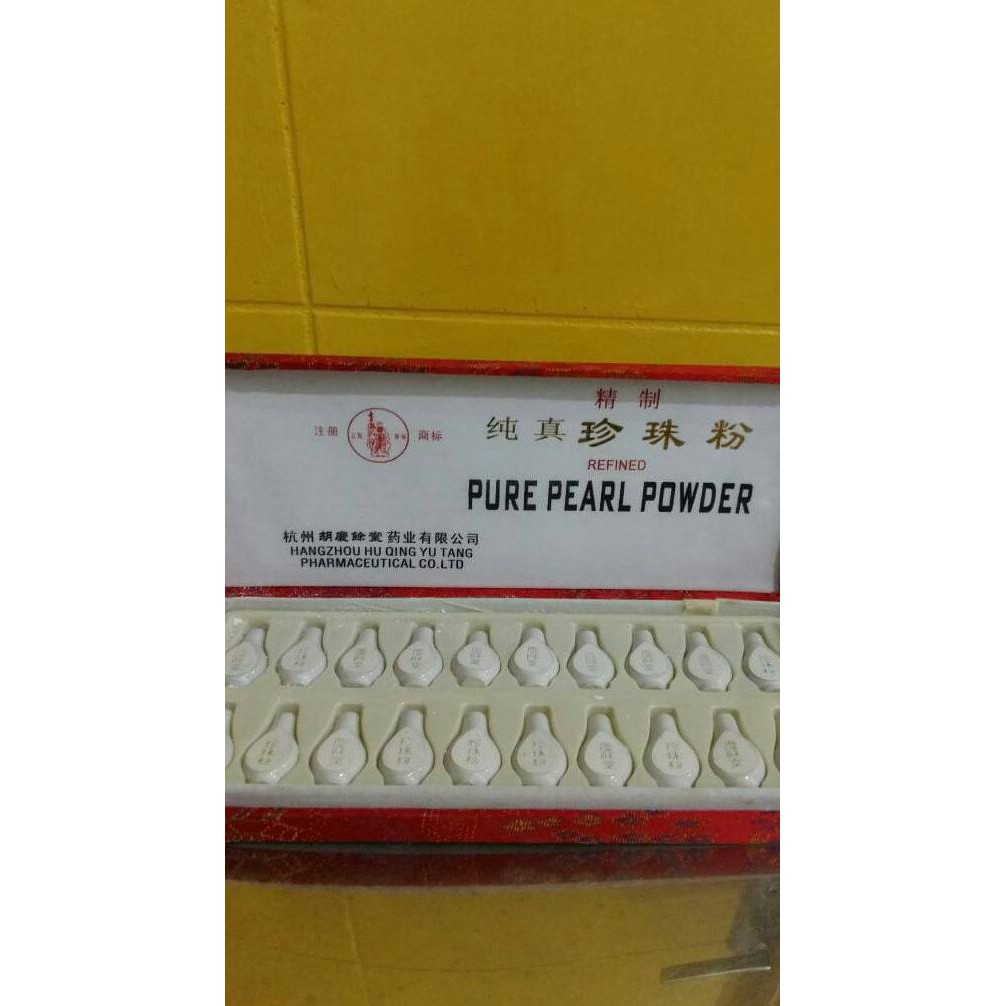 

Pure pearl powder / Zhen chu fen / bubuk mutiara asli import
