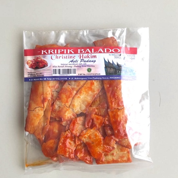 

Keripik Balado Panjang 250gr / Keripik Balado Padang Christine Hakim