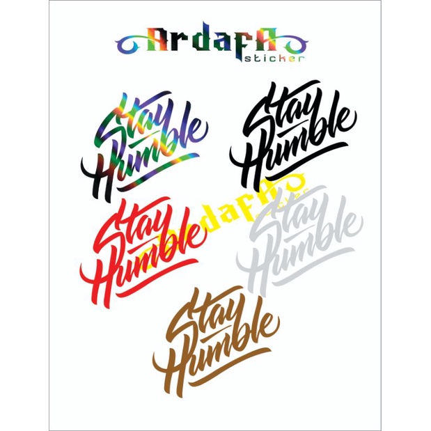 Sticker motor Stayhumble cutting