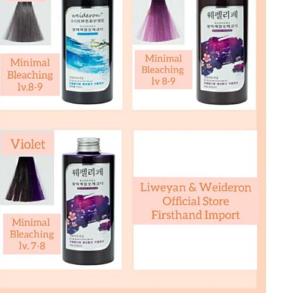 Ω WEIDERON WATER INTENSE COLOUR / Shampoo Purple / Shampoo Silver ☞