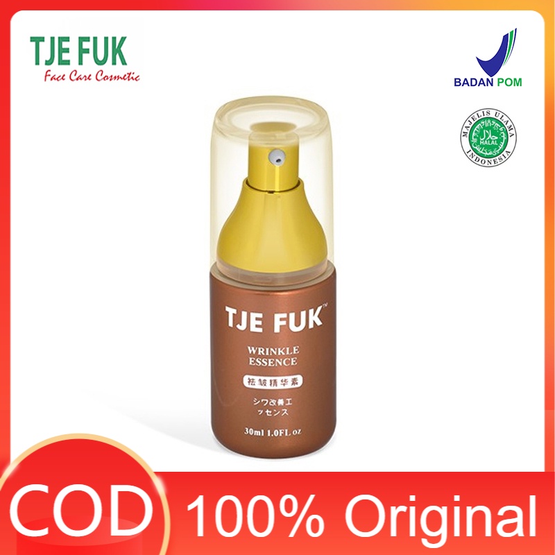 TJE FUK Skincare Original Wrinkle Essence Wajah Glowing Aman BPOM 30ml - Krim Serum Perawatan Wajah 