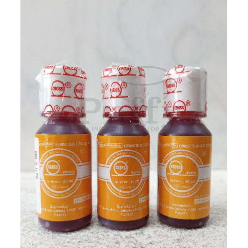 

Pewarna makanan Cross warna Egg Yellow 20ml
