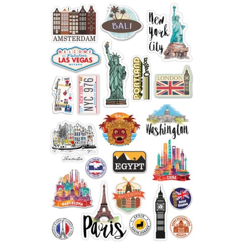 

Sticker Jurnal TRAVELLING Series 2