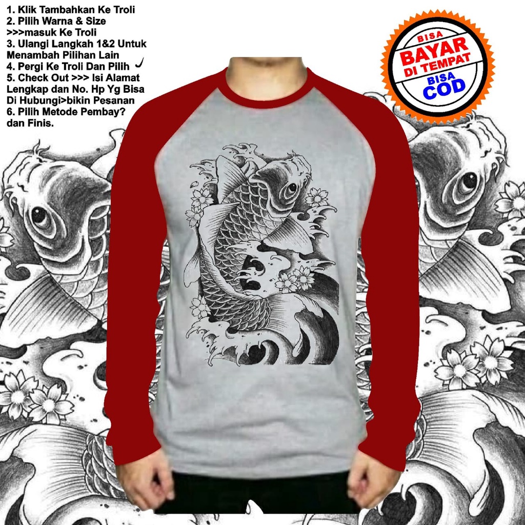 Kaos Oblong lengan panjang Unisex 138 (KOI) Kualitas Terbaik Harga Terjangkau