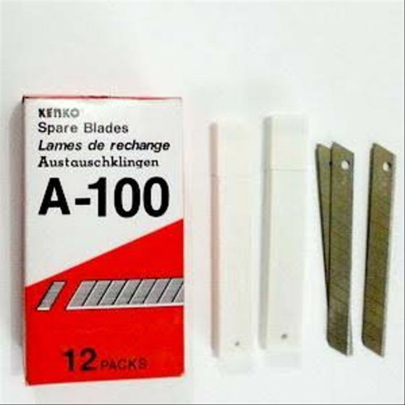 Isi Cutter Kecil Kenko A100/Refill Spare Blade/Kater A-100/Mata Pisau