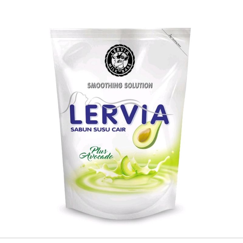 Lervia Sabun Mandi Susu Cair 400ml Plus Avocado.
