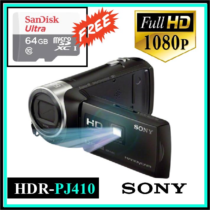 HANDYCAM SONY HDR-PJ410 SECOND – CAMERA CAMCORDER BEKAS FULL HD 1080 60X ZOOM - FREE MICRO SD 64GB
