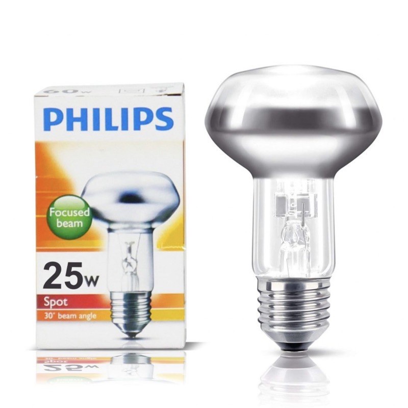 PHILIPS SPOT NR63 40W 60W Watt Light SUPERLUX / Lampu Pijar PANAS E27 Kuning REPTIL Etalase Ayam Fried Chicken 25W