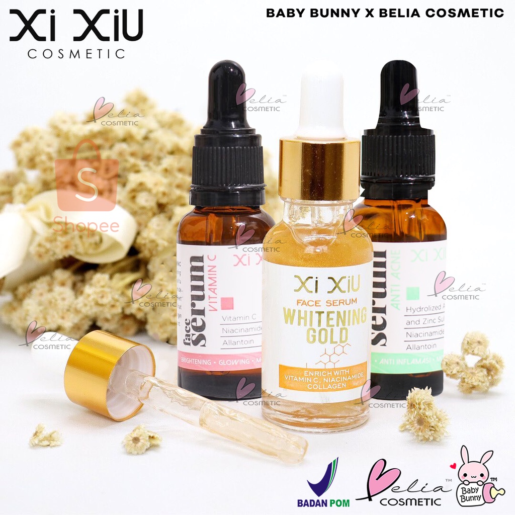 ❤ BELIA ❤ XI XIU Face Serum Vitamin C | Anti Acne | Whitening Gold 20 ml Vit C | Anti Jerawat Xixiu | BABY BUNNY