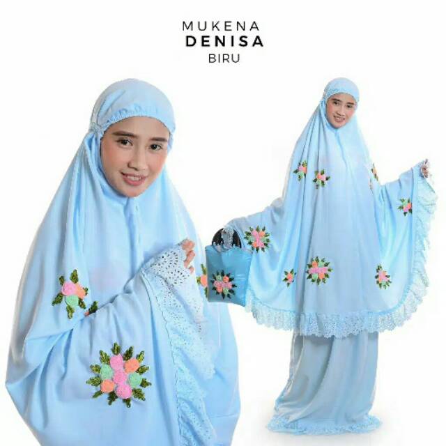 Mukena denisa / baby silk / mukena mewah / mukena premium