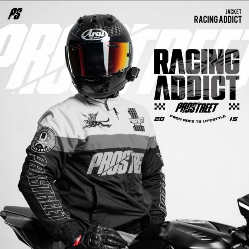 JACKET | PROSTREET | RACING ADDICT | GREY | ORIGINAL |