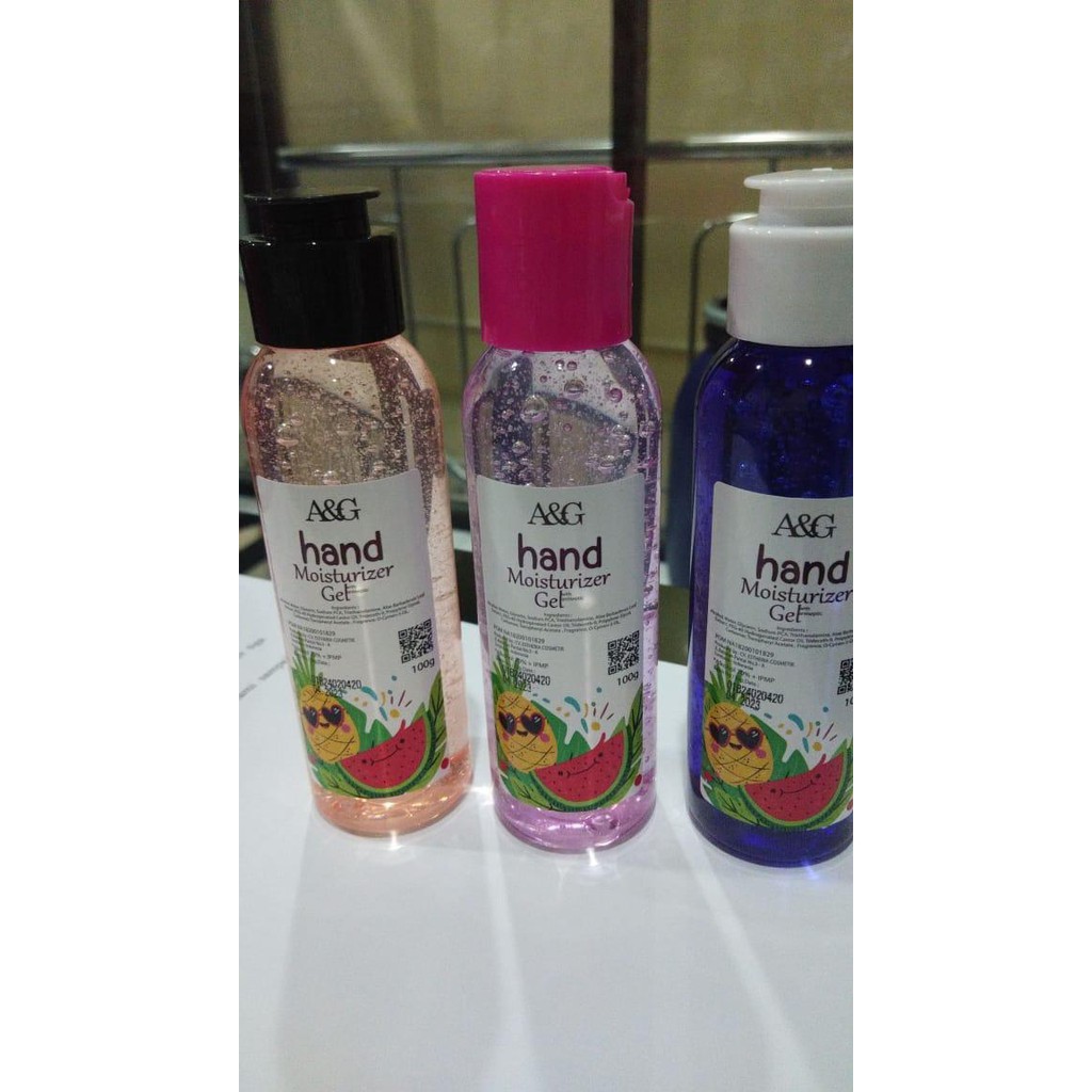 HAND SANITIZER GEL 100 ML BPOM ANTISEPTIK PEMBUNUH PEMBASMI KUMAN TANGAN A&amp;G MOISTURIZER 100ML SPRAY