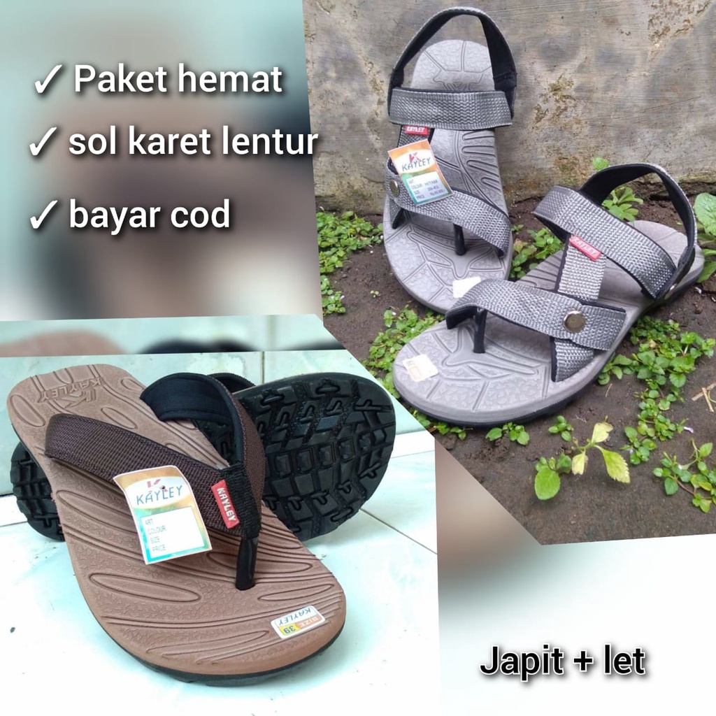 Sandal gunung beli 1 dapat 1 lagi bayar ditempat /foot