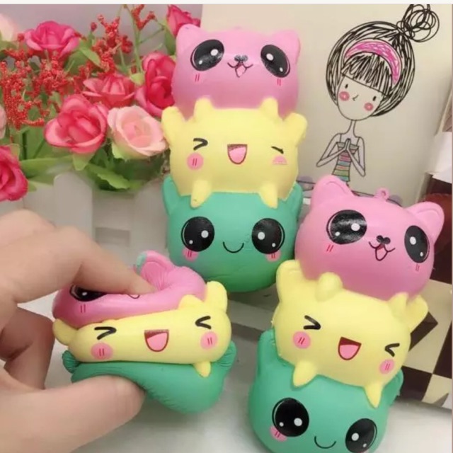 

Squisy mochi face 14 cm