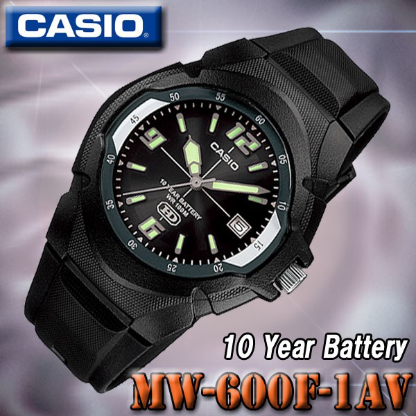 Casio Original (semua variasi) MW-600F / MW600F - Jam Tangan Pria - Analog - Karet