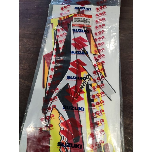 Striping Sticker Stiker Body Original Suzuki Satria 2tak Hiu LSCM Agresif NOS SGP