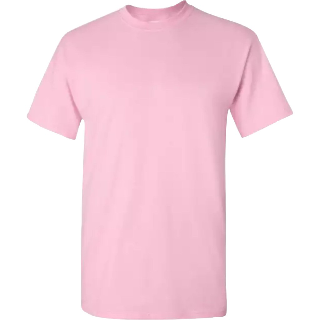 KAOS POLOS OBLONG TSHIRT DEWASA KATUN COMBED SIZE M L XL XXL -TERMURAH-PINK