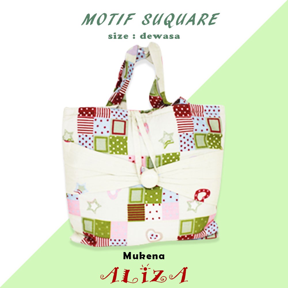 Mukena Dewasa Premium Aliza Motif Square