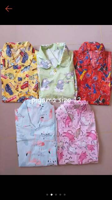 BAJU TIDUR ANAK JUNIOR (8,10,12) (bisa pilih motif)