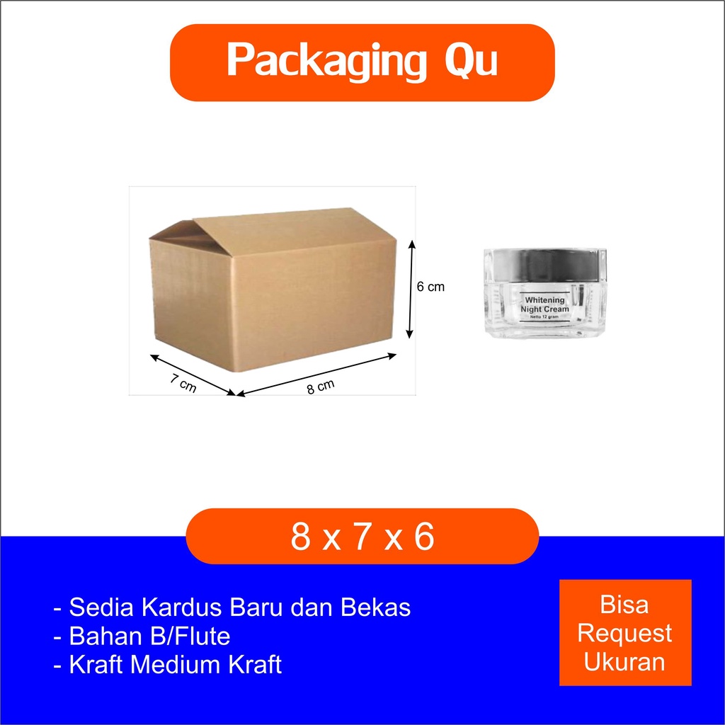 

Kardus 8 x 7 x 6 cm