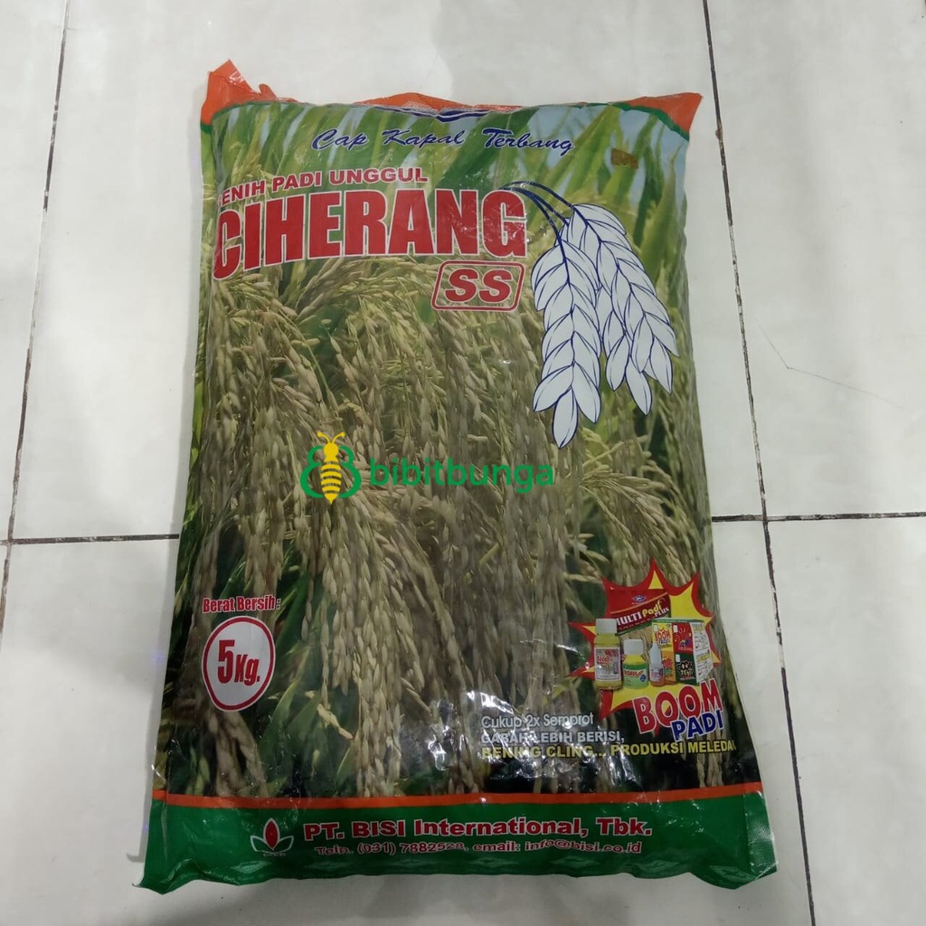 Benih Bibit Padi Ciherang SS 5kg 5 kg Biji Unggul Cap Kapal Terbang