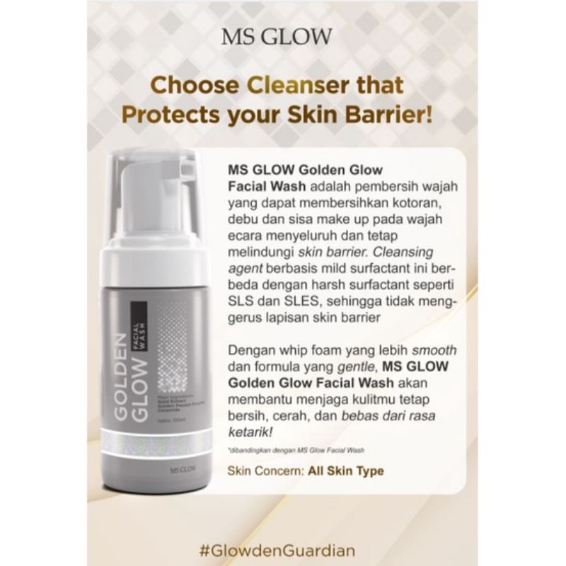 GOLDEN GLOW FACIAL WASH MS GLOW ORIGINAL