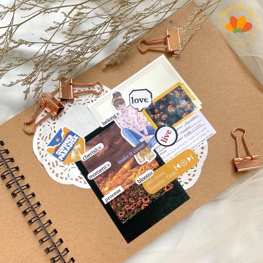 

HJK Bloomingyourdays Scrapbook Album Vintage Buku Catatan Story Book Kado Anniversary Valentine