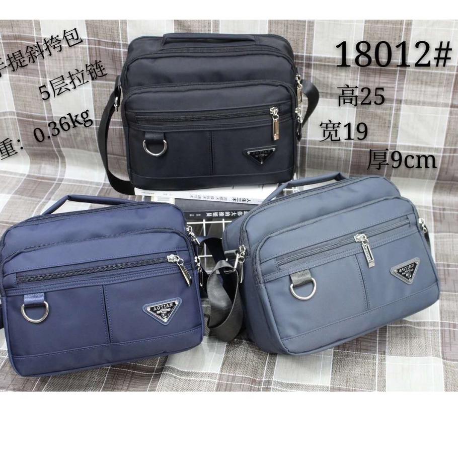 LUCKYMALL Tas Wanita Pria Import Jinjing Selempang AOTIAN AT18012 18012 Parasut Kualitas Super High 