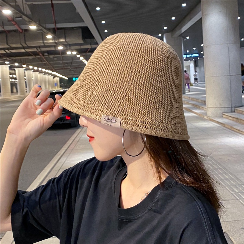 Topi Bucket Wanita Gaya Retro Jepang Korea Untuk Musim Panas