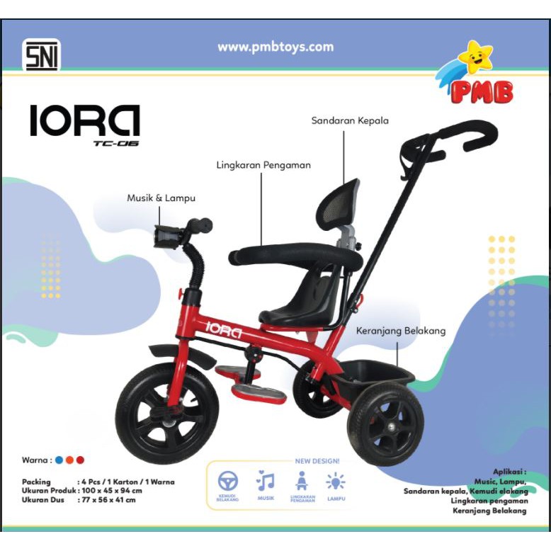 Sepeda Roda Tiga anak murah IORA TC-06