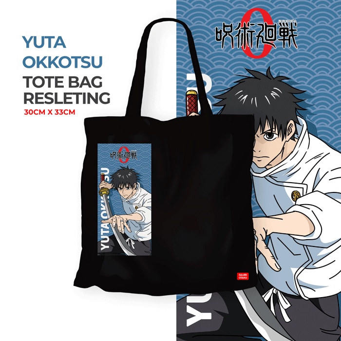 Galeri Otaku - Totebag Kanvas Jujutsu Kaisen - Toge Inumaki, Gojo Satoru, Sukuna