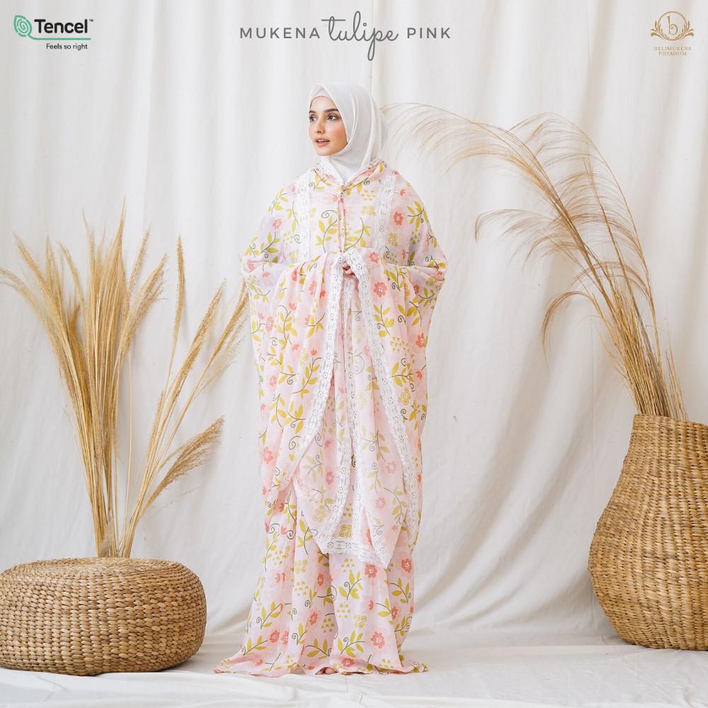 Mukena Tulipe Pink (Mukena 2 in 1)