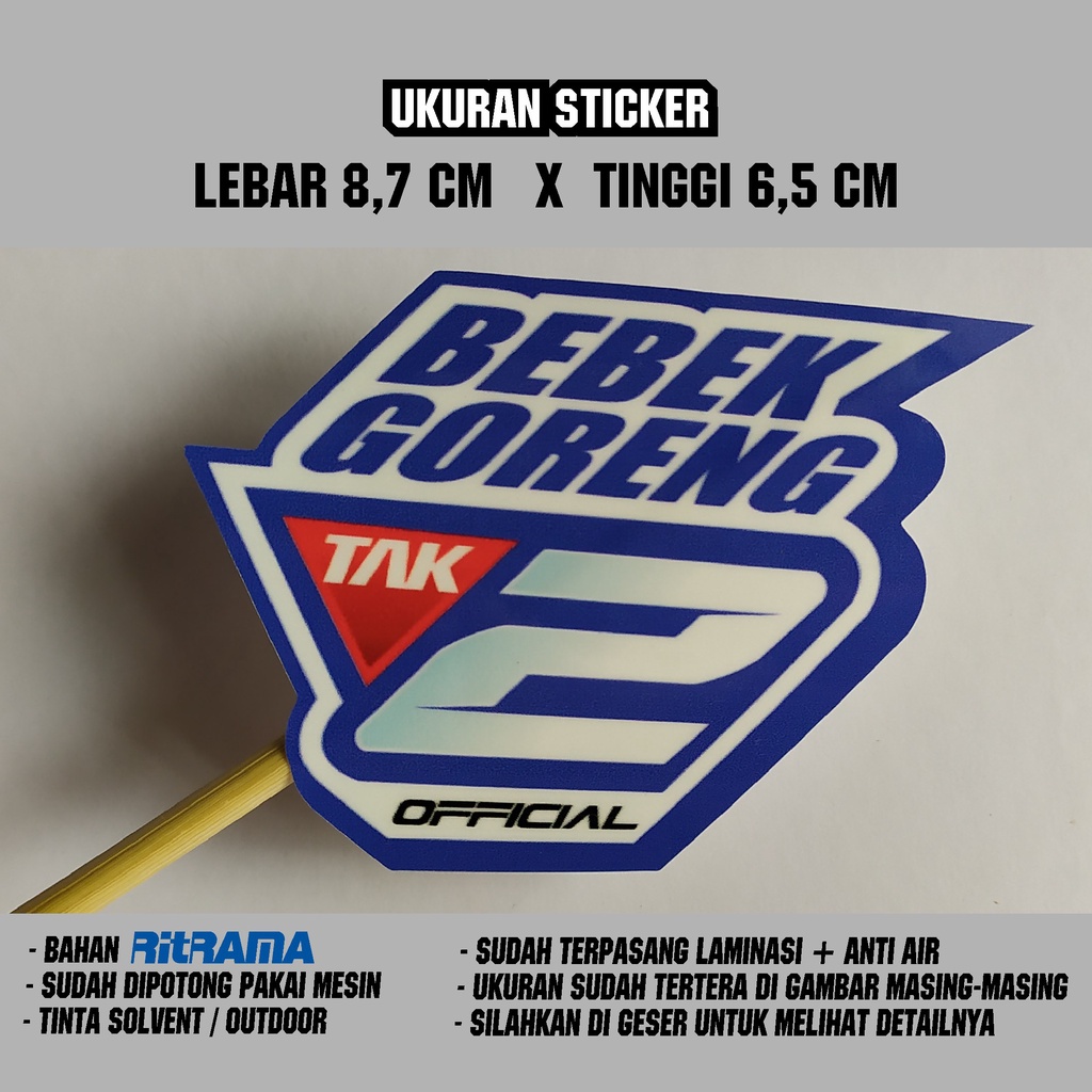 sticker 2 tak terbaru / sticker two stroke viral / sticker bebek goreng / sticker dua tak indonesia / sticker gara gara 2 tak / sticker rx king / sticker 2 tak / dua tak indonesia / sticker 2 tak lovers / sticker fiz r-bebek goreng 2tak