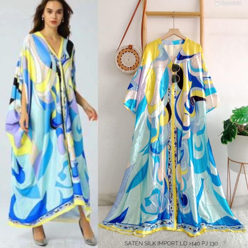 Gamis satin silk jumbo import