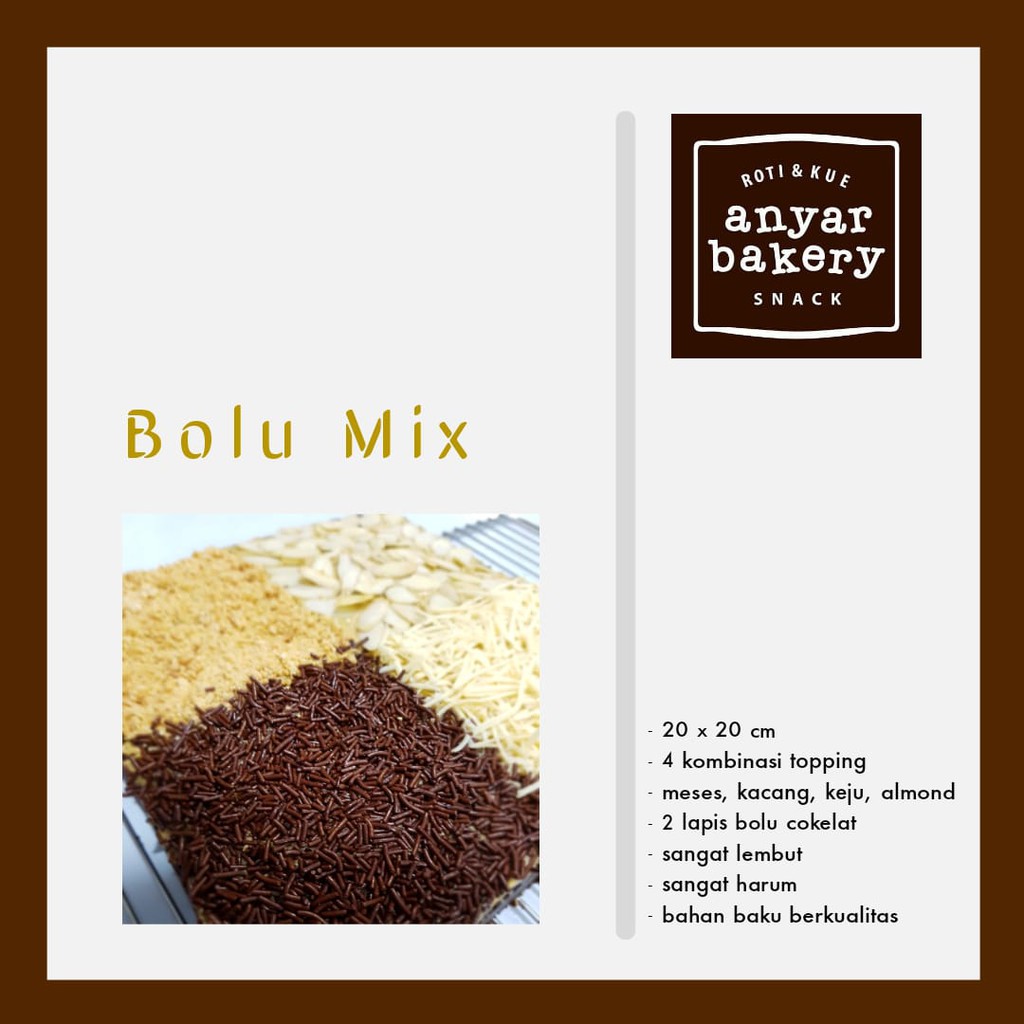 

[OFFICIAL STORE] Kue Bolu Mix by Anyar Bakery [LAUNCHING PRODUCT]