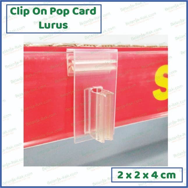 

Clip on Pop Lurus Untuk Display Popcard
