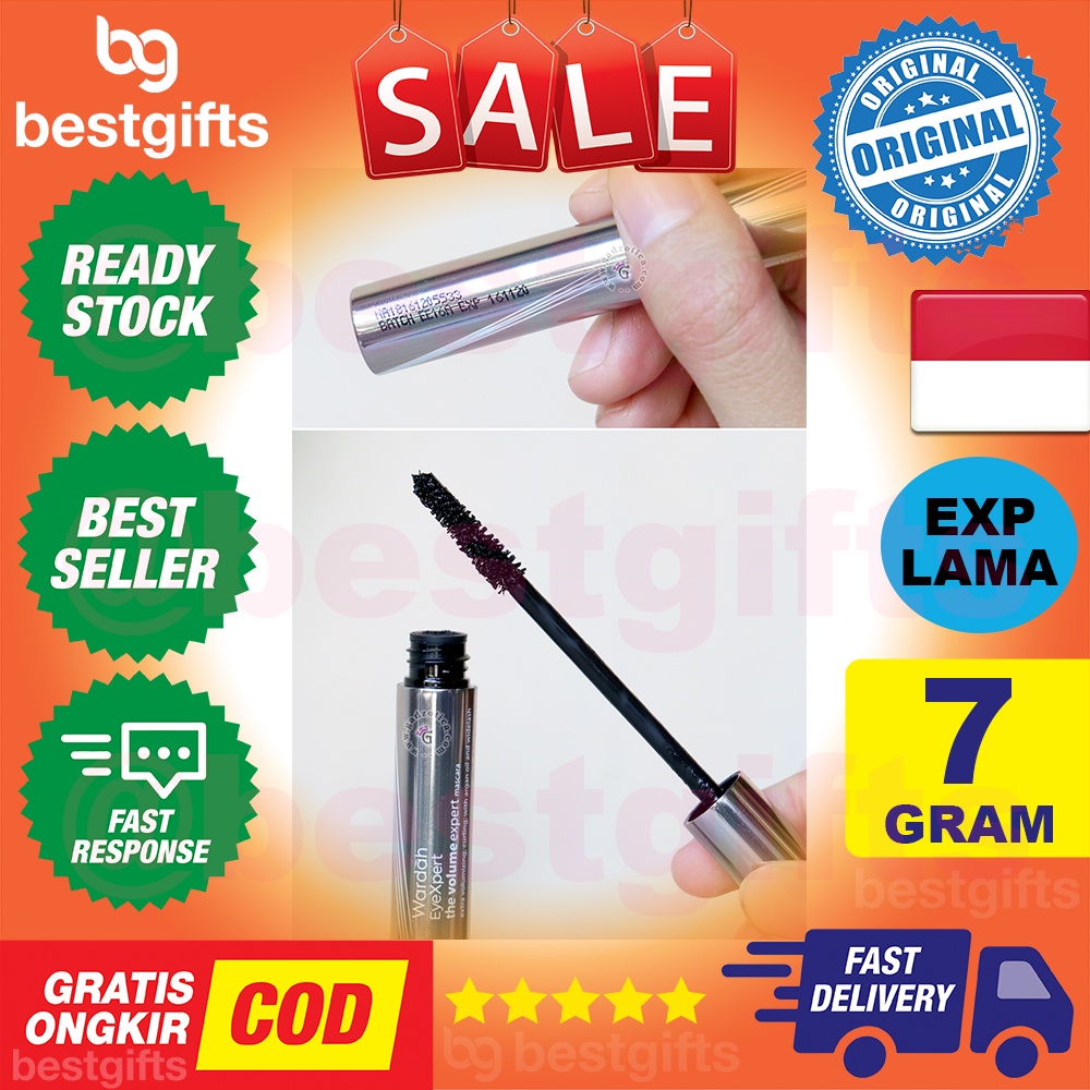 WARDAH THE VOLUME EXPERT MASCARA EYEXPERT WATERPROOF MASKARA BULU MATA TEBAL ANTI AIR BLACK 7 GRAM